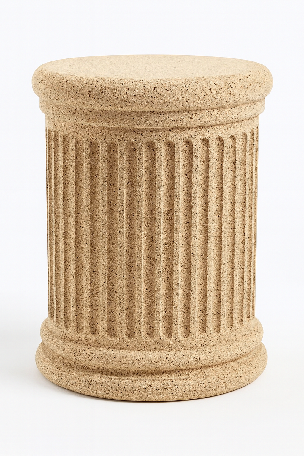 Sittpall och sidobord - korkkolonn