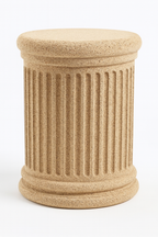 Sittpall och sidobord - korkkolonn